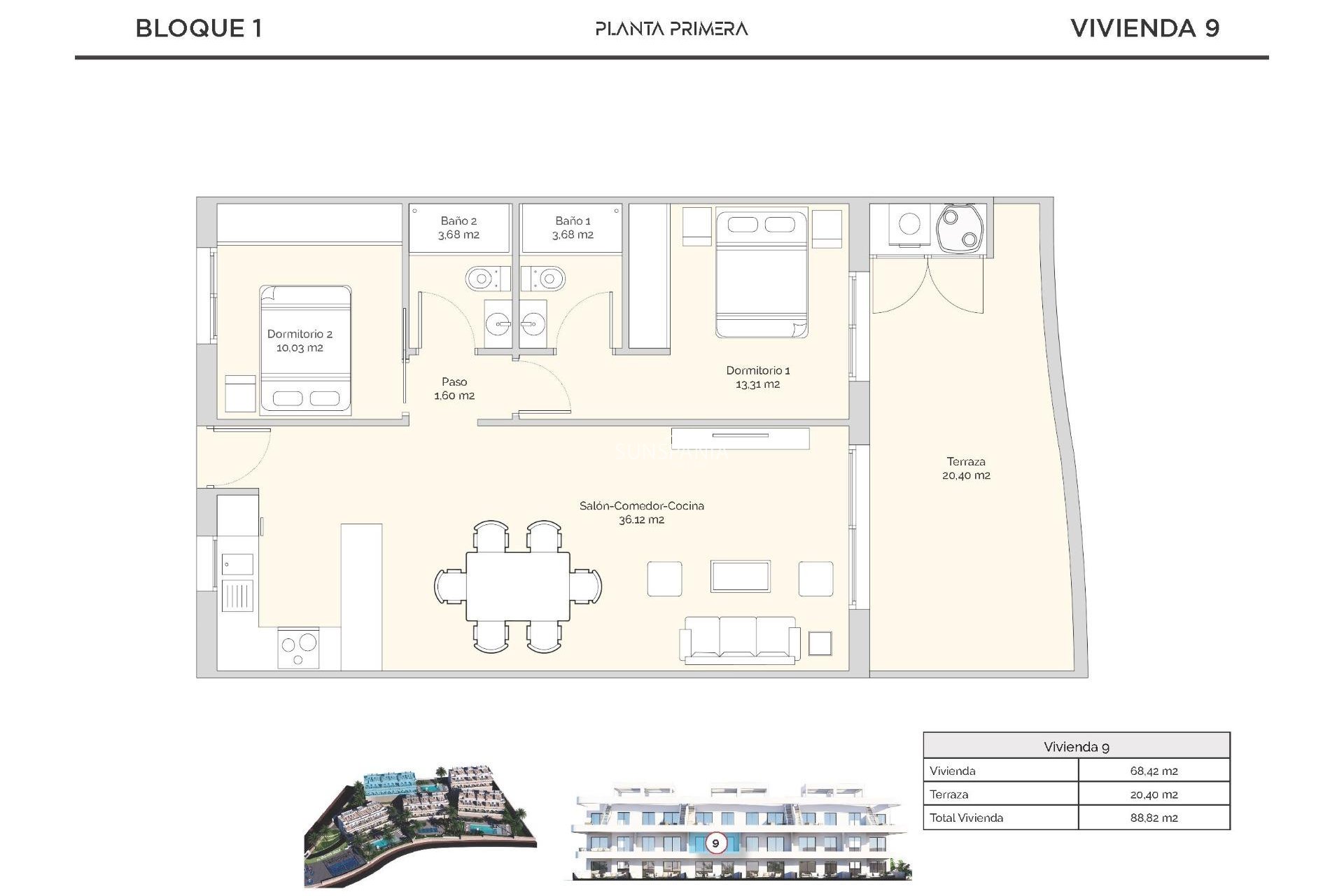 New Build - Apartment -
Finestrat - Golf Piug Campana