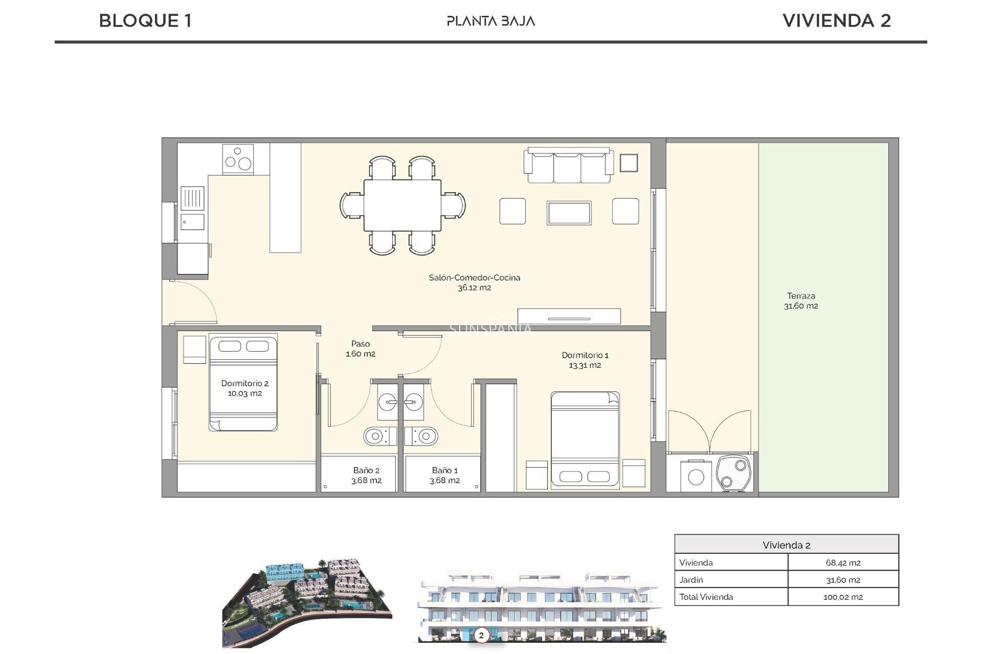 New Build - Apartment / flat -
Finestrat - Puig Campana Golf