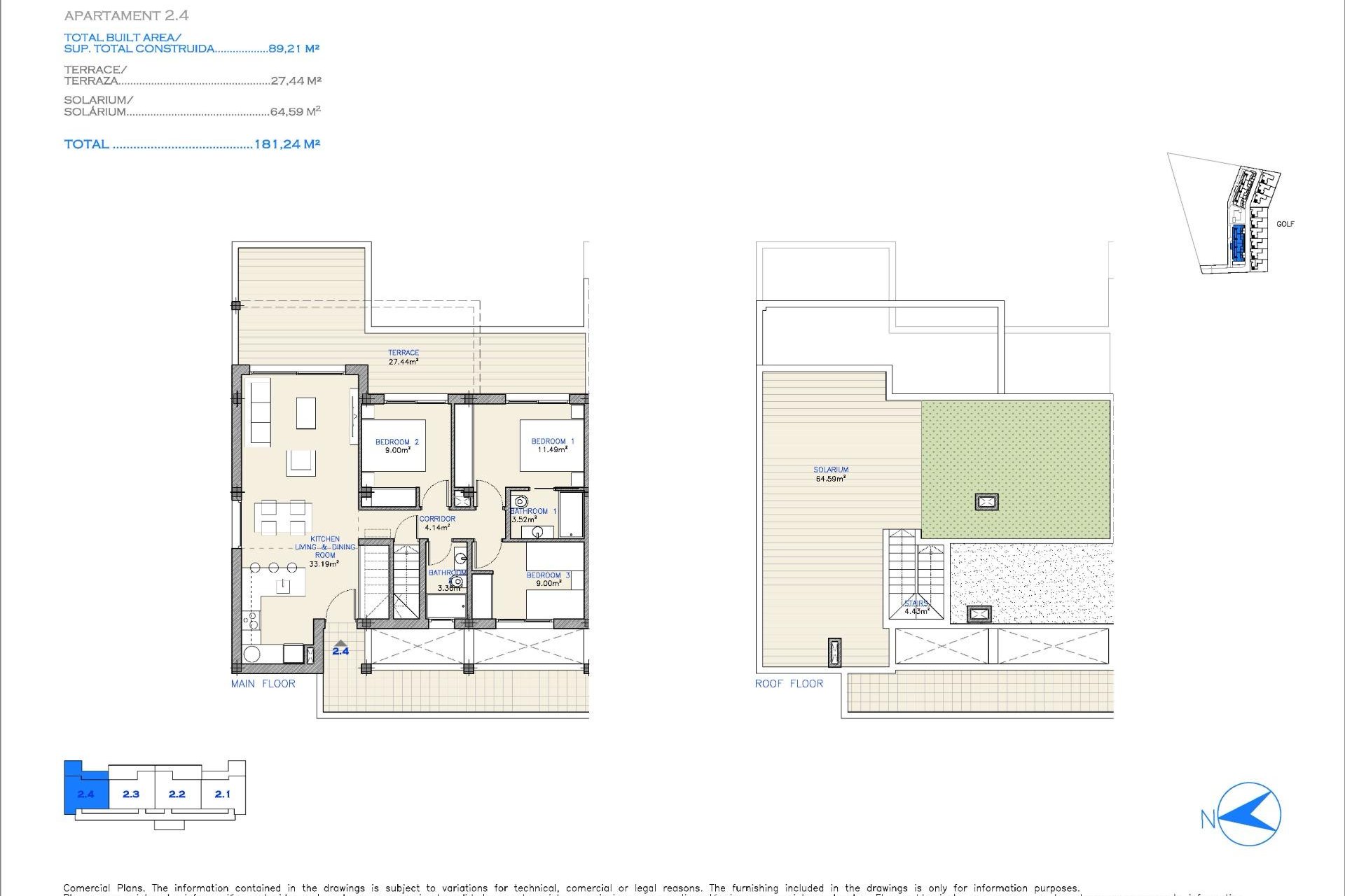 New Build - Apartment / flat -
Los Alcazares - Serena Golf