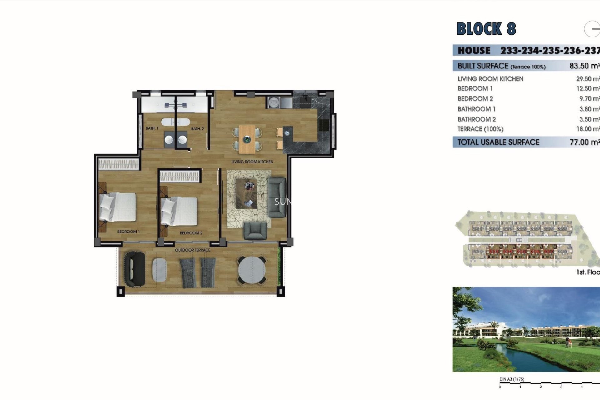 New Build - Apartment / flat -
Los Alcazares - Serena Golf