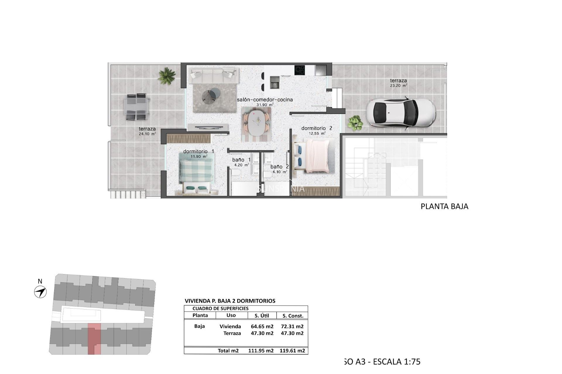 New Build - Apartment / flat -
Pilar de la Horadada - pueblo