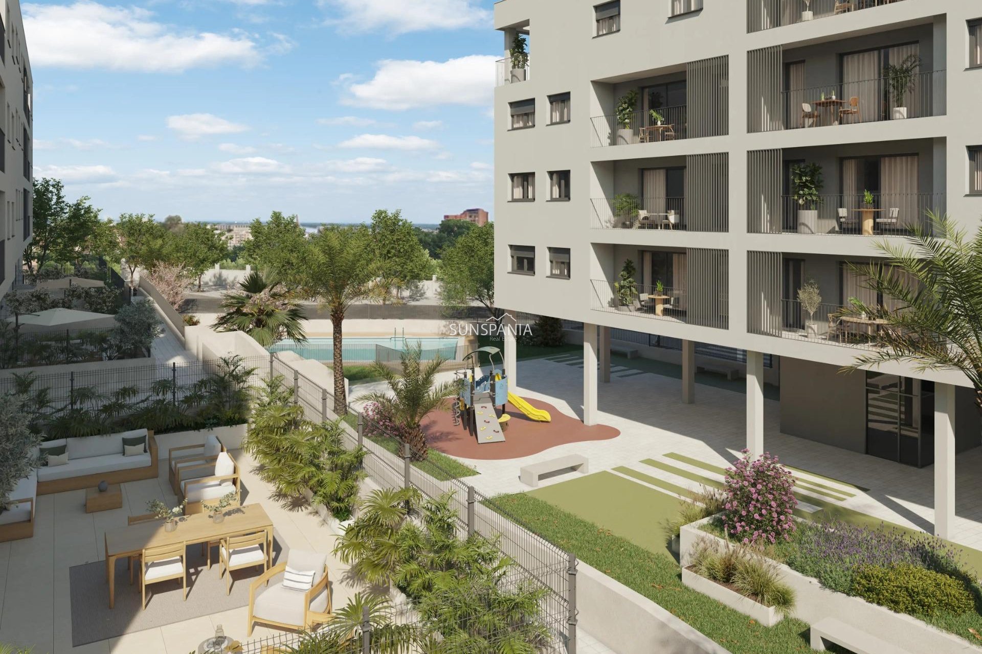 New Build - Ground floor apartment -
Alicante - San Agustín