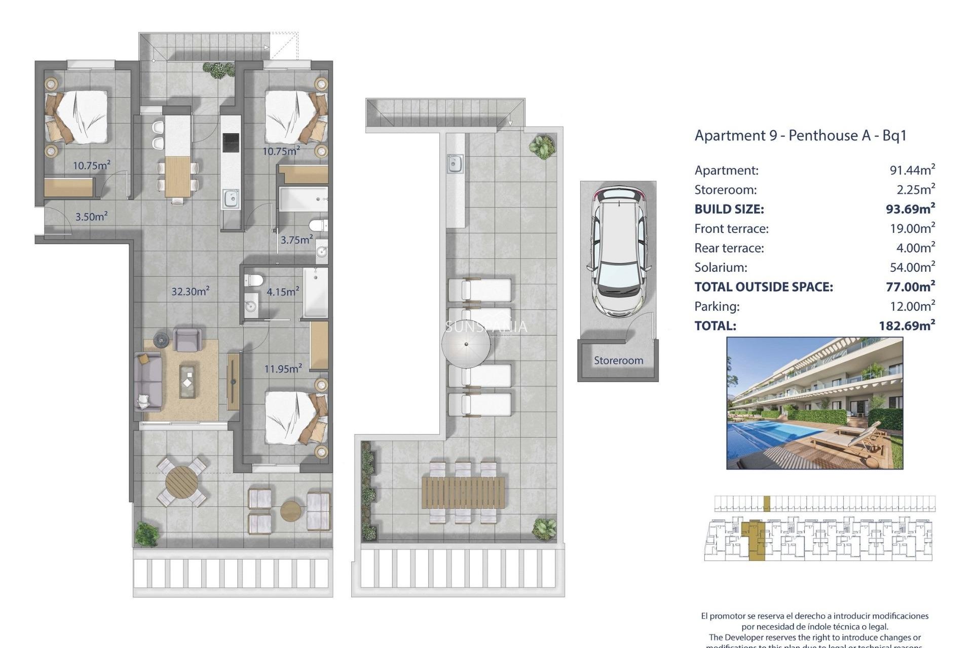 New Build - Penthouse -
Los Alcazares - Los Narejos