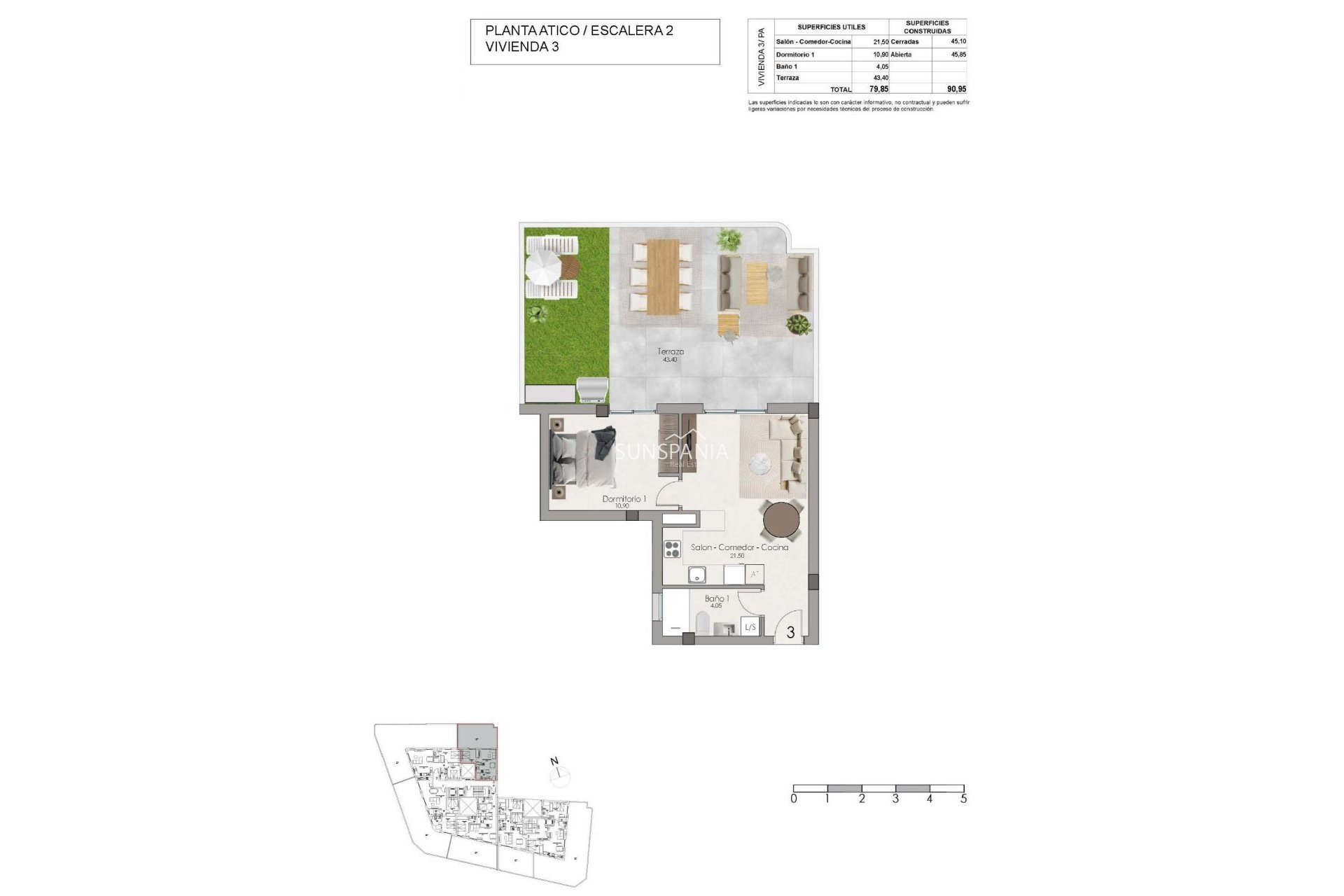 New Build - Penthouse -
Santa Pola - Estacion de autobuses