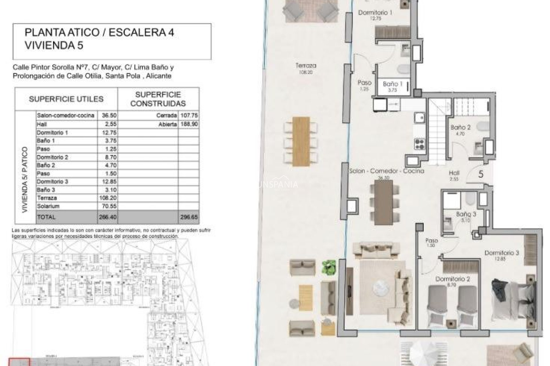 New Build - Penthouse -
Santa Pola - Estacion de autobuses