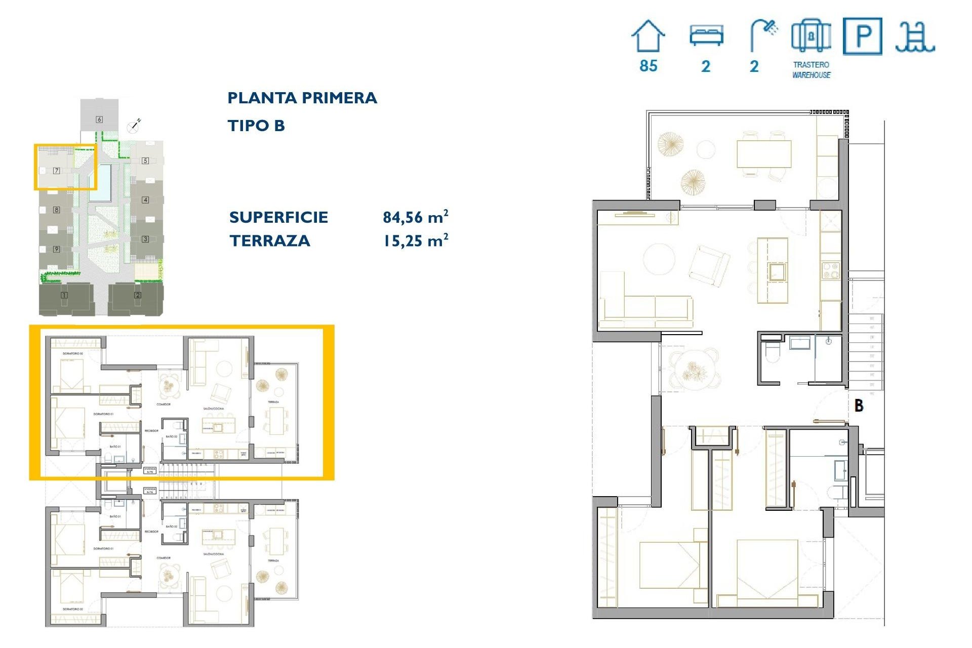 Nouvelle construction - Apartment -
San Pedro del Pinatar - Pueblo