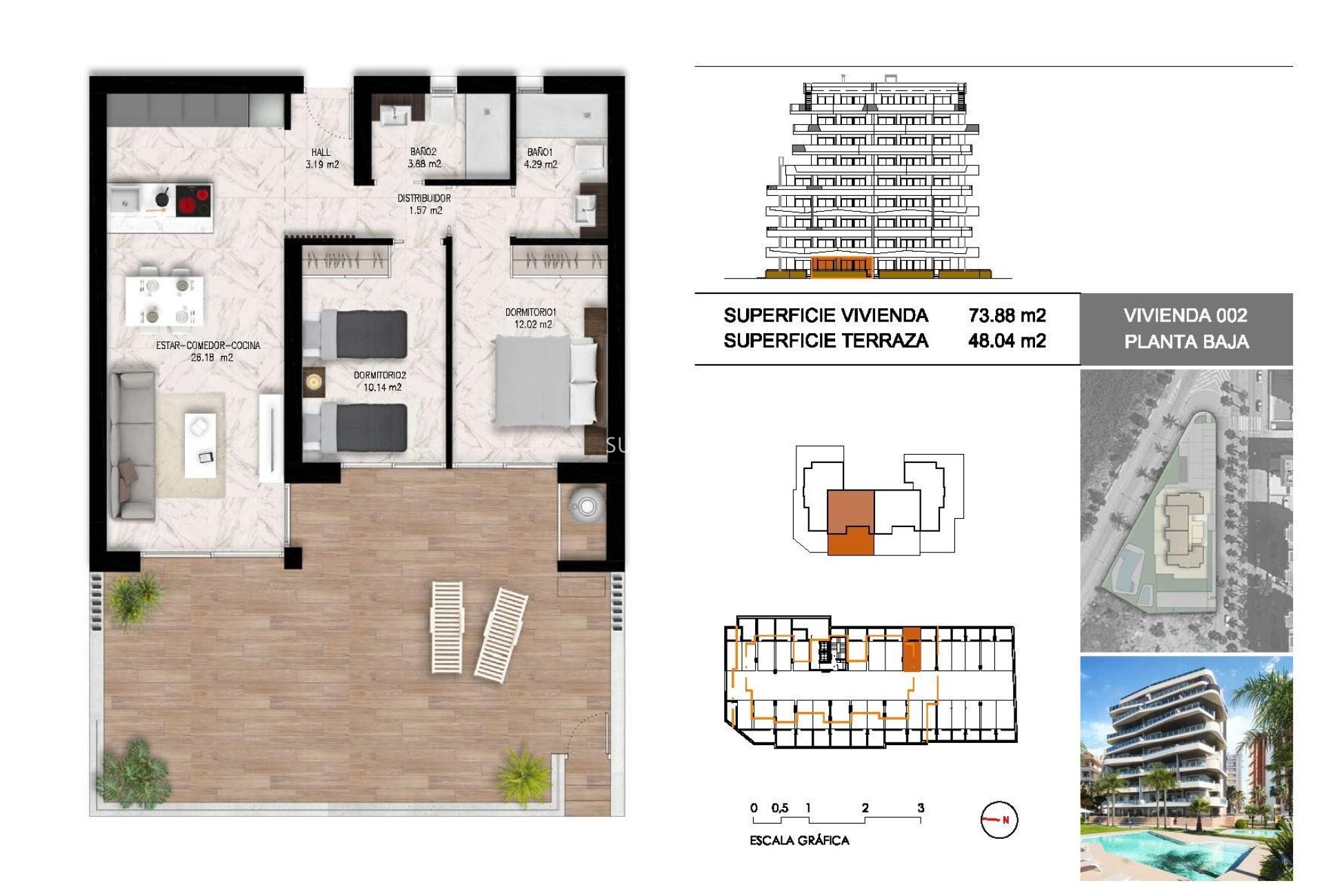 Nouvelle construction - Appartement -
Guardamar del Segura - Puerto