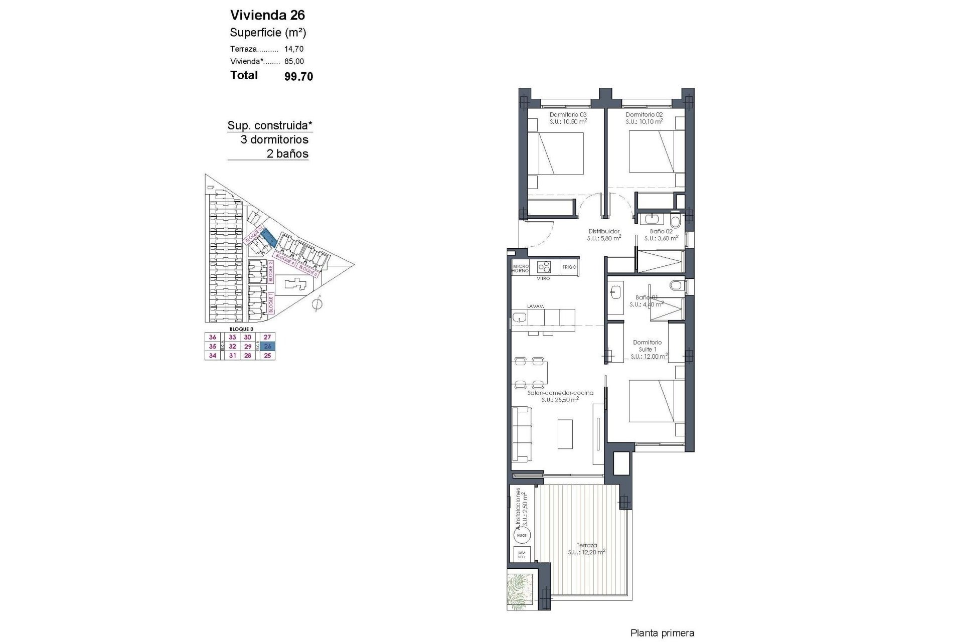 Nouvelle construction - Appartement -
Los Alcazares - Serena Golf