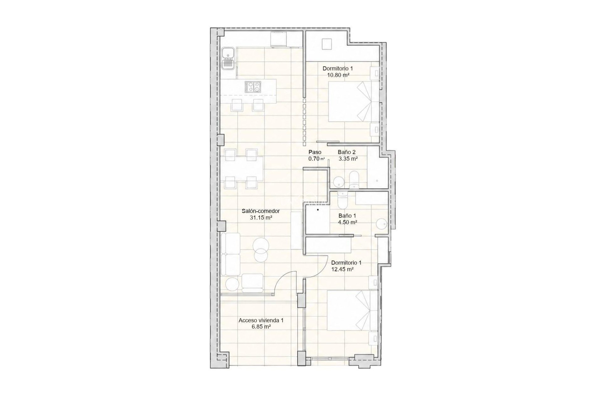 Nouvelle construction - Appartement -
San Javier - pueblo