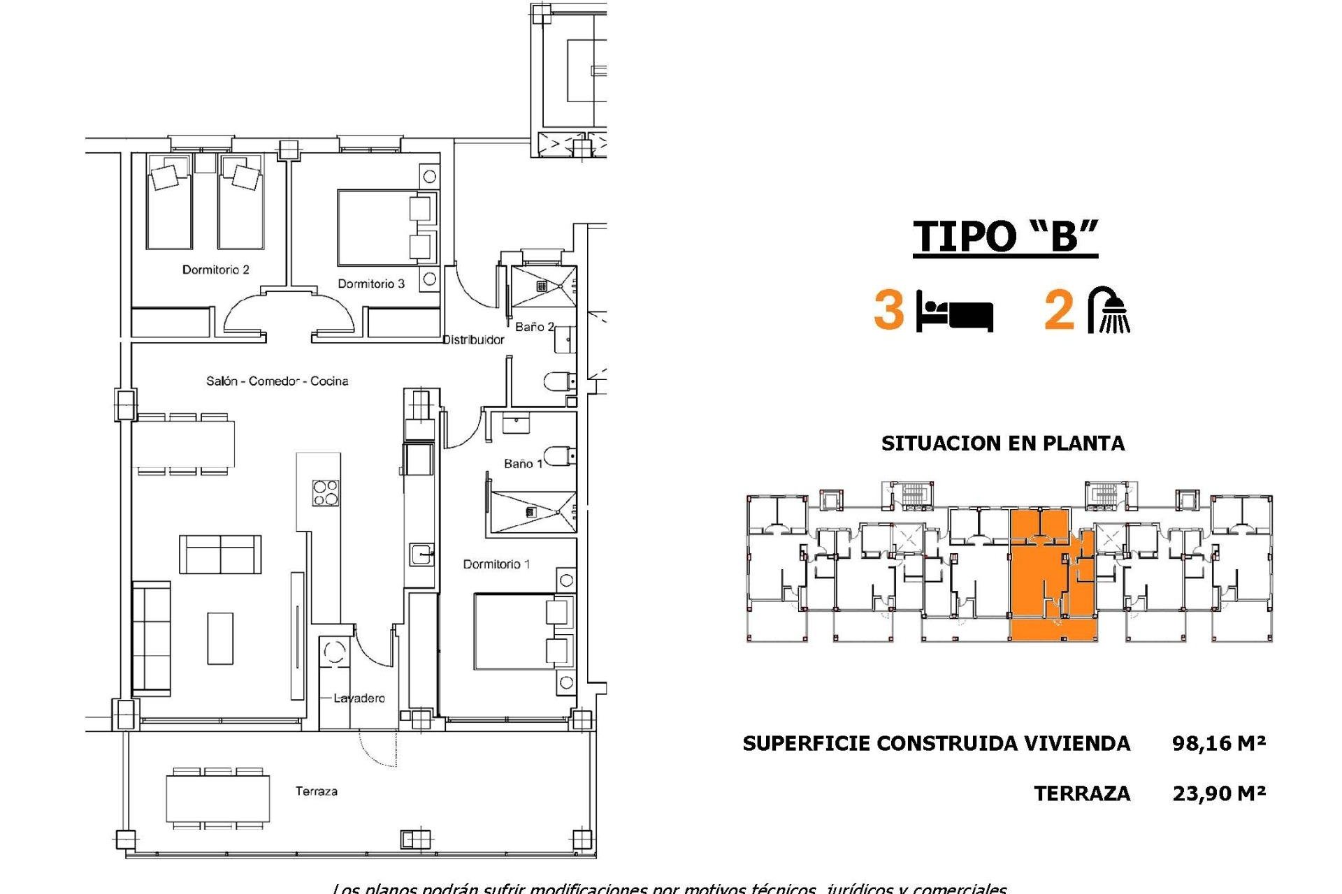 Nouvelle construction - Appartement -
San Miguel de Salinas - Pueblo