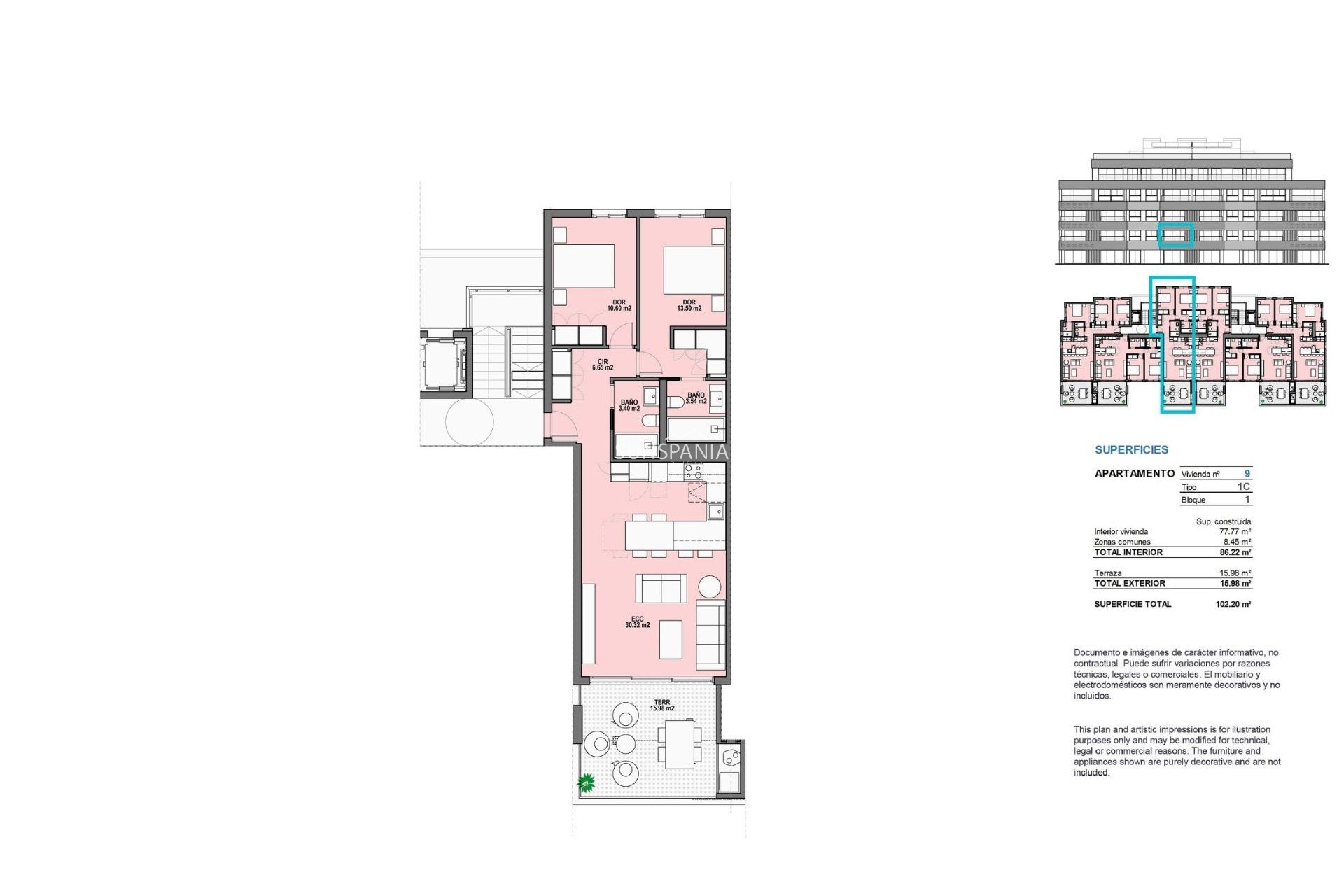Nouvelle construction - Appartement -
Torre Pacheco - Santa Rosalia Lake And Life Resort