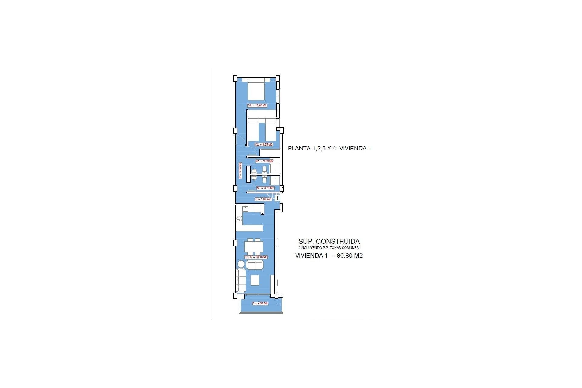 Nouvelle construction - Appartement -
Torrevieja - Playa El Acequión