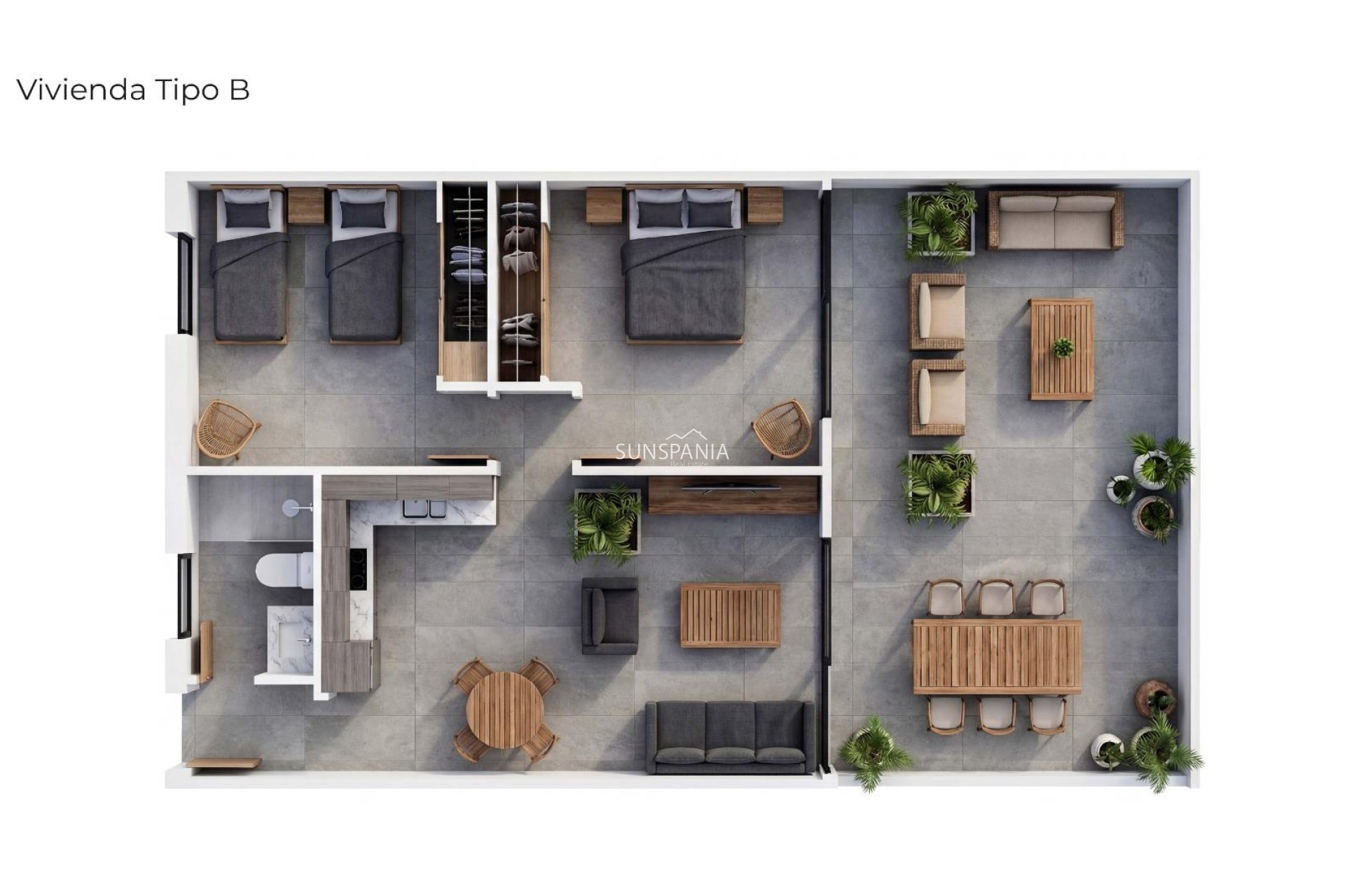 Nouvelle construction - Appartement -
Vera - Vera Playa