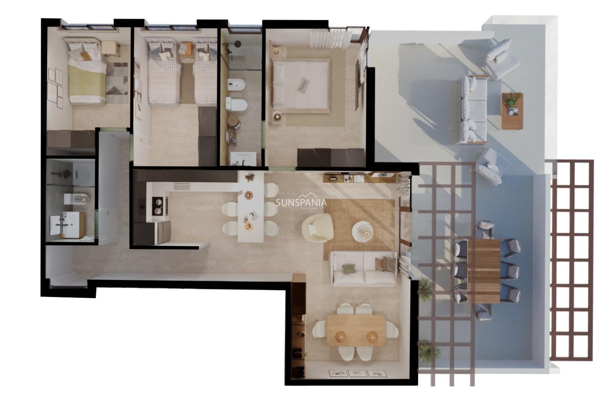 Nouvelle construction - Appartement -
Vera - Vera Playa