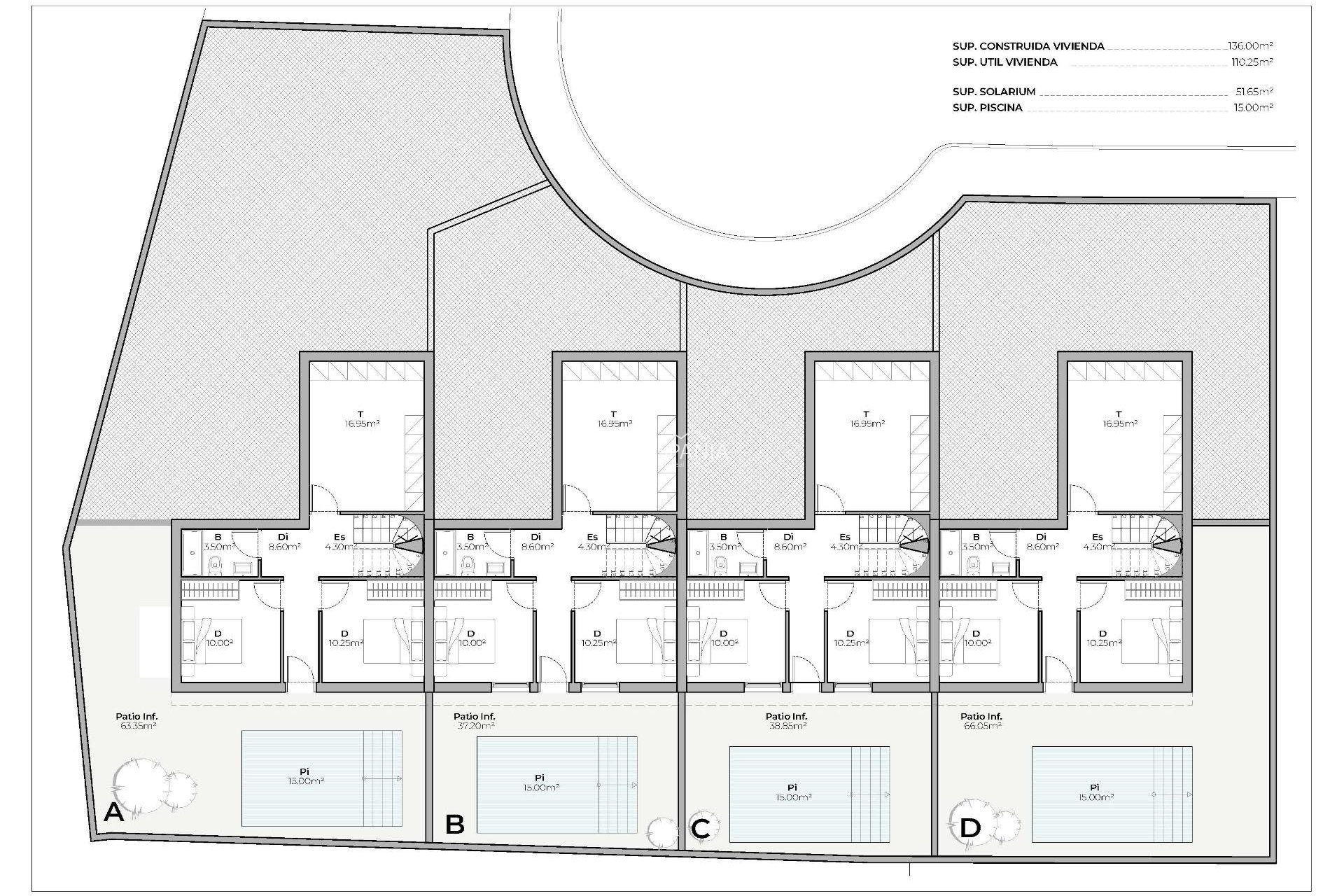Nouvelle construction - Maison de ville -
Mazarron - Country Club