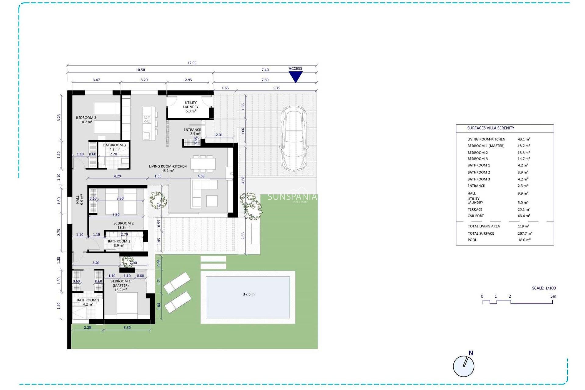 Nouvelle construction - Maison indépendante -
Banos y Mendigo - Altaona Golf