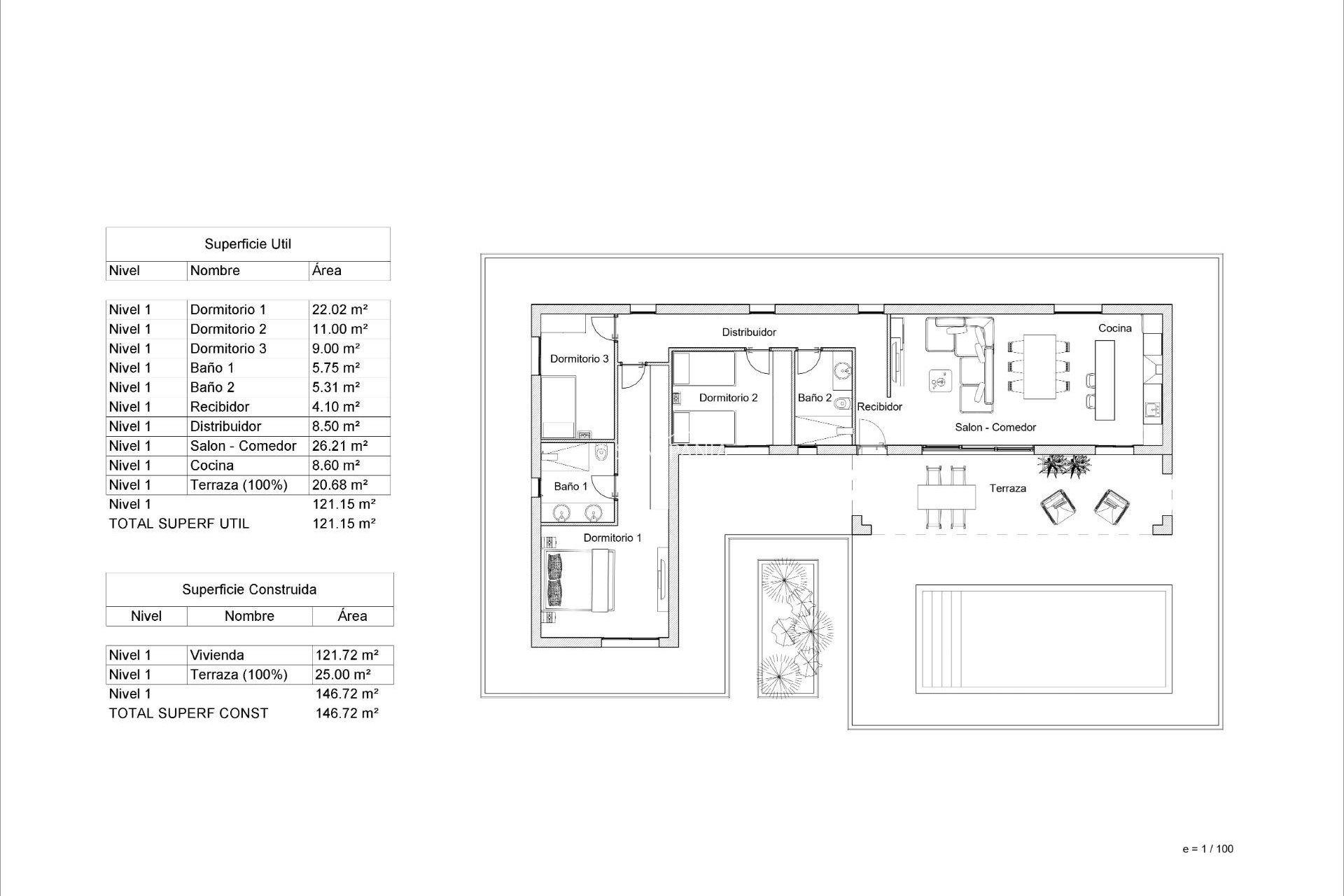 Nouvelle construction - Maison indépendante -
Pinoso - Lel