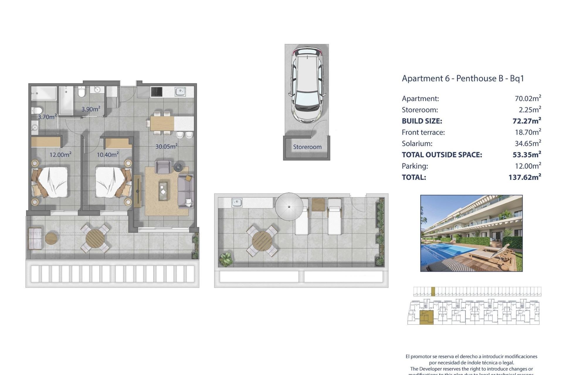 Nouvelle construction - Penthouse -
Los Alcazares - Los Narejos