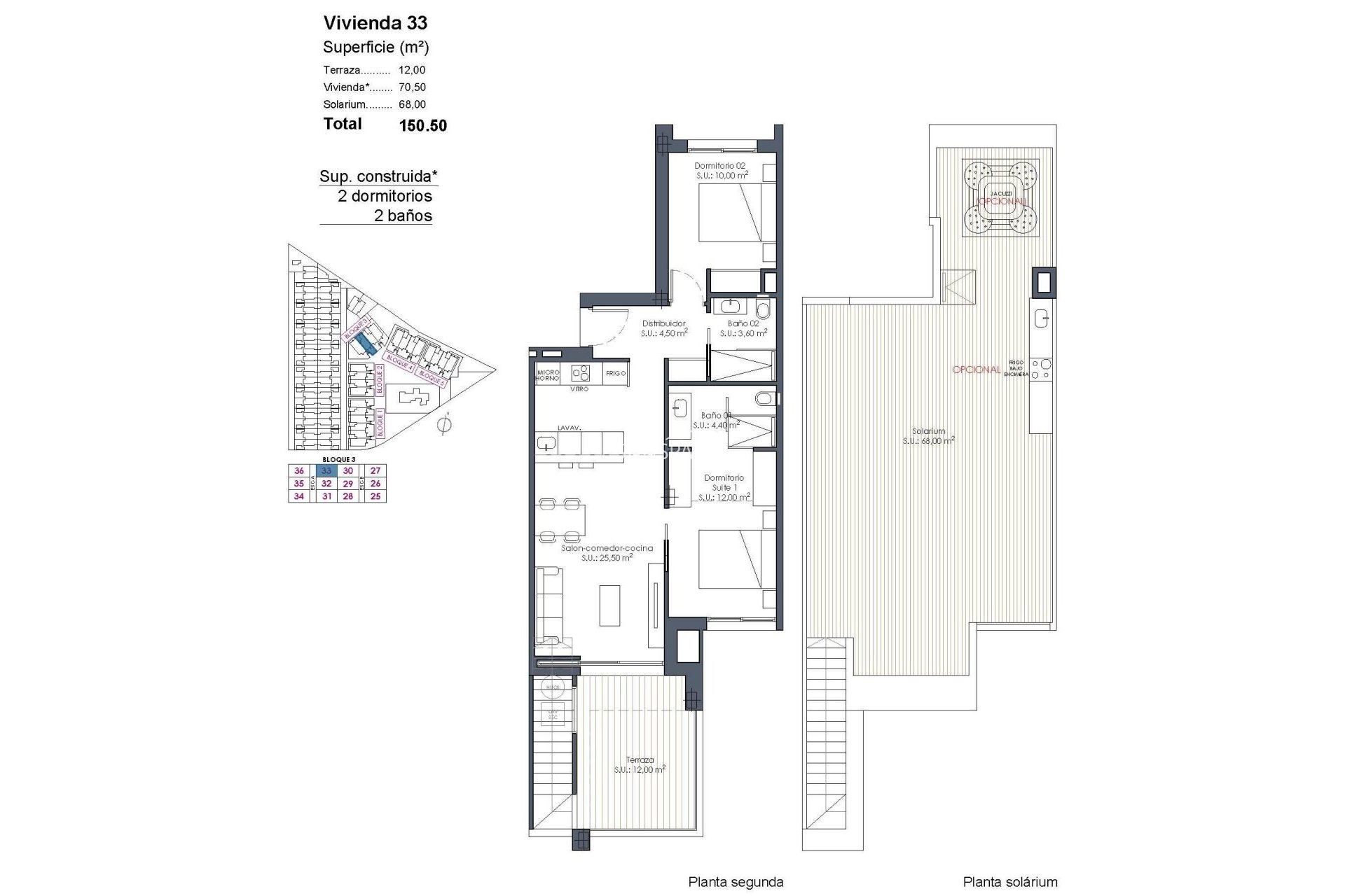 Nouvelle construction - Penthouse -
Los Alcazares - Serena Golf