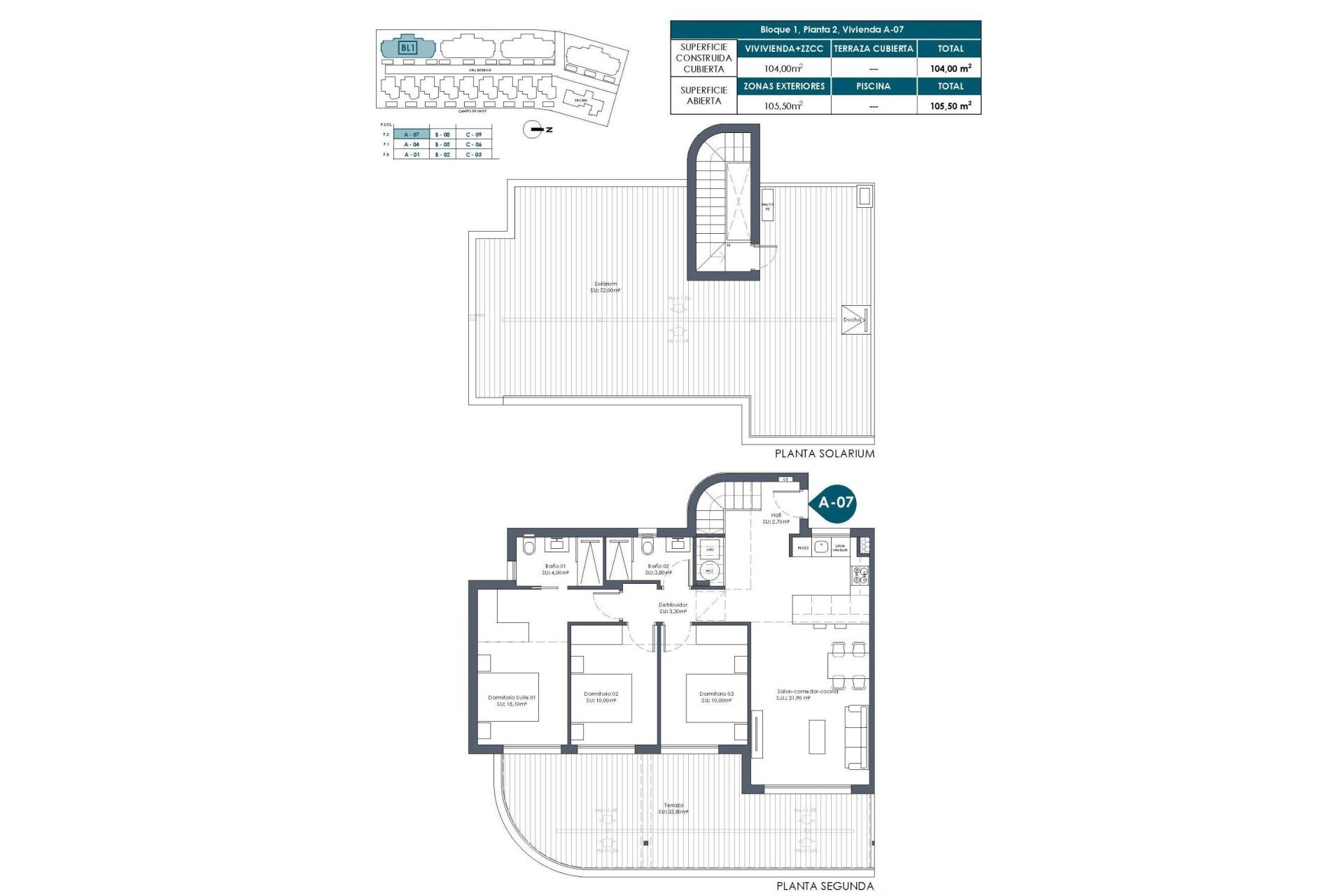 Nouvelle construction - Penthouse -
Los Alcazares - Serena Golf