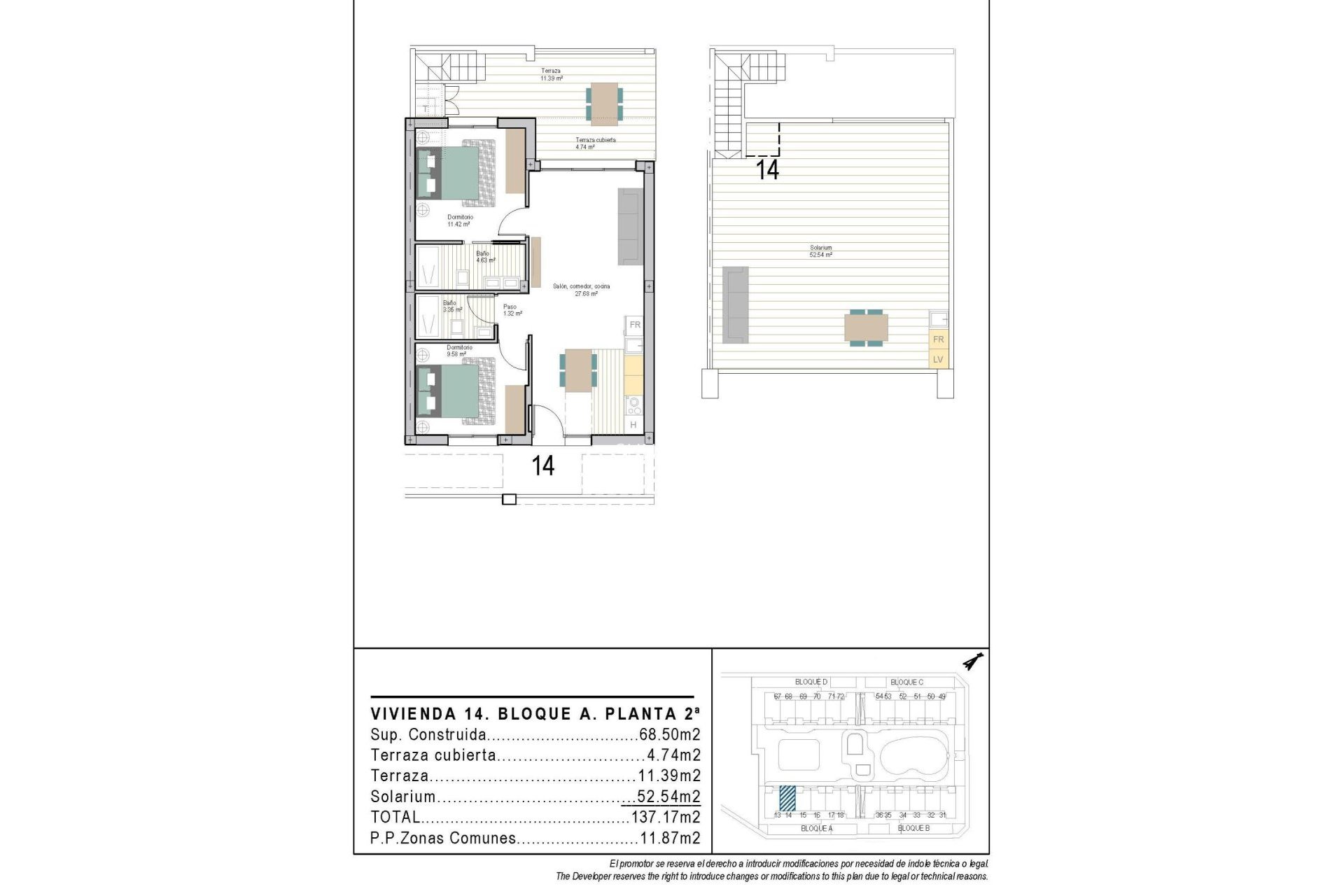 Nouvelle construction - Penthouse -
Torre Pacheco - San Cayetano