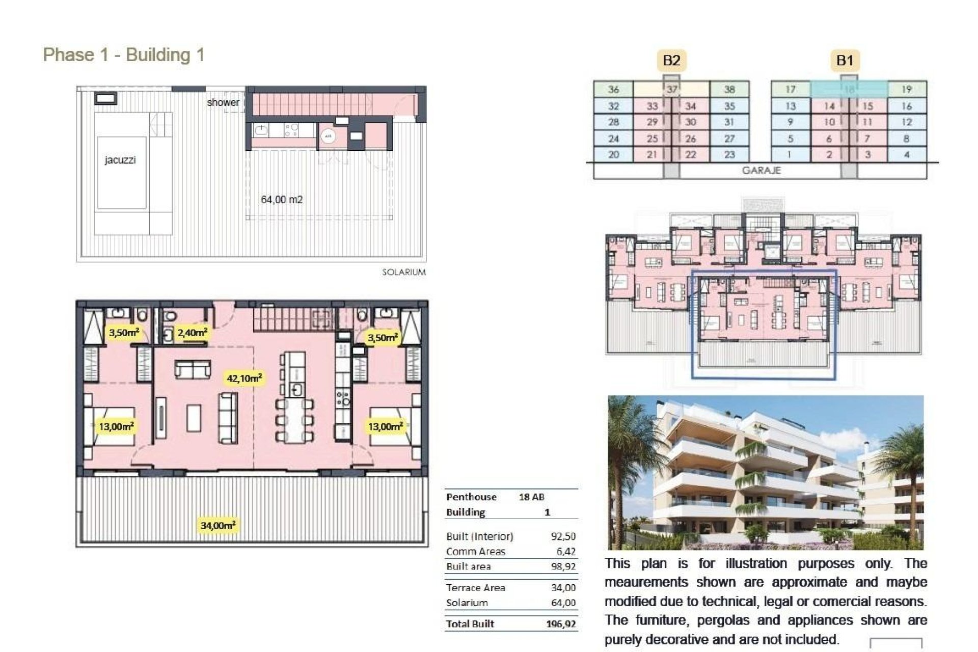 Nouvelle construction - Penthouse -
Torre Pacheco - Santa Rosalia Lake And Life Resort