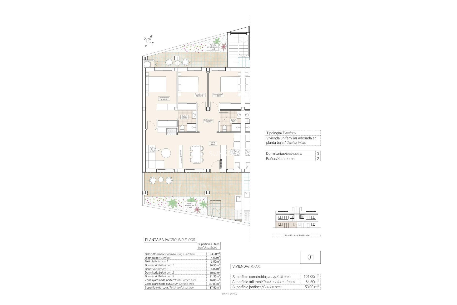 Obra nueva - Apartamento -
Hondón de las Nieves - Canalosa