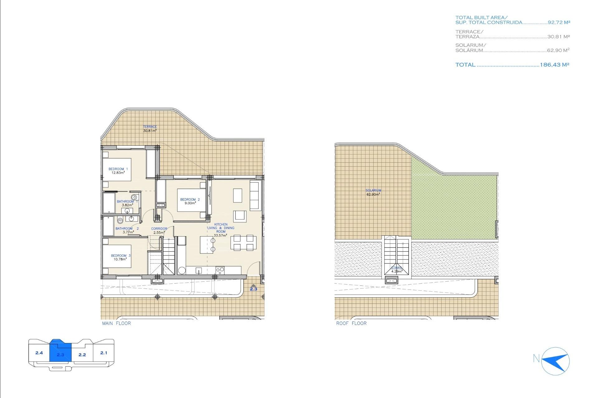 Obra nueva - Apartamento / piso -
Los Alcazares - Serena Golf