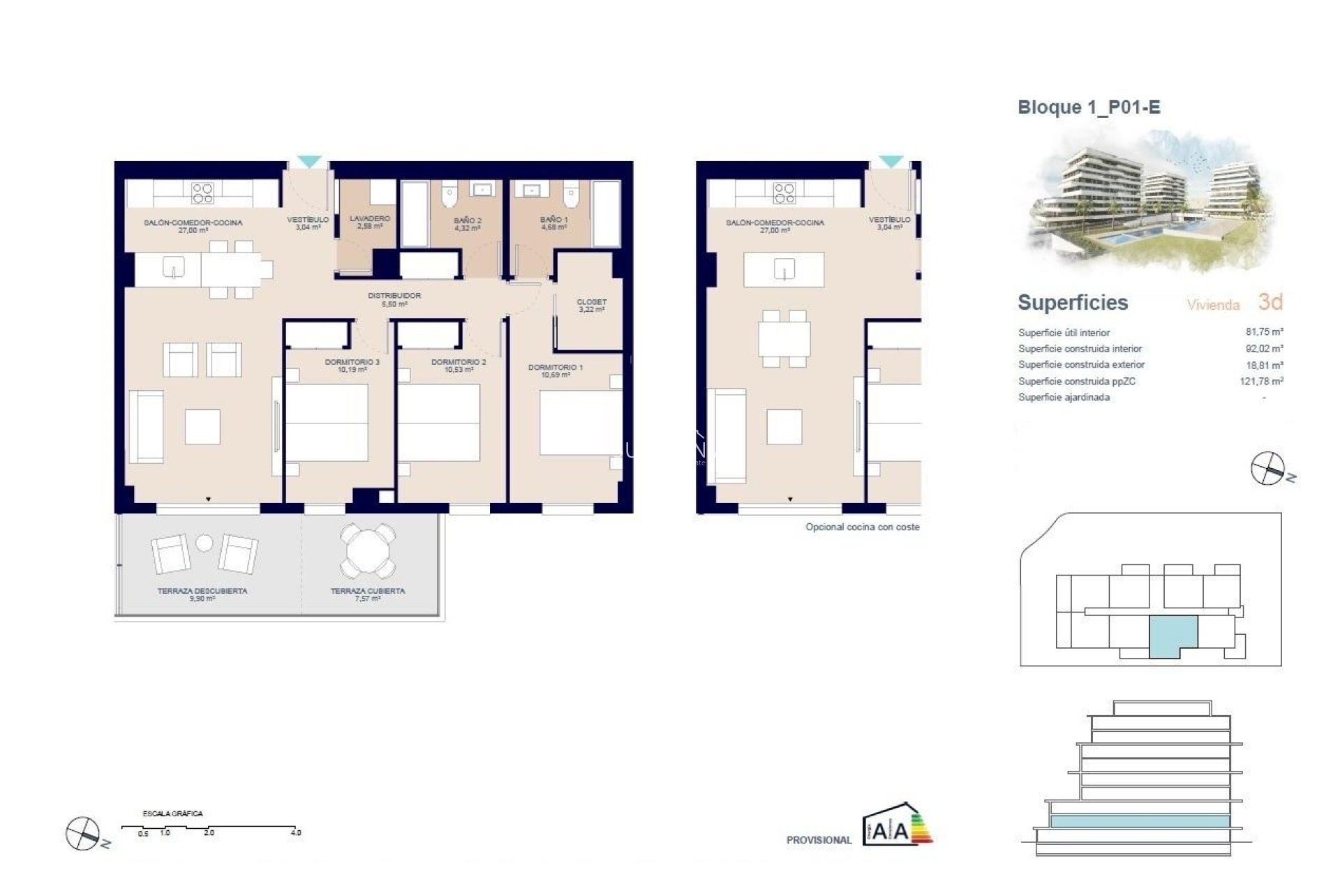 Obra nueva - Apartamento / piso -
Villajoyosa - Playas Del Torres