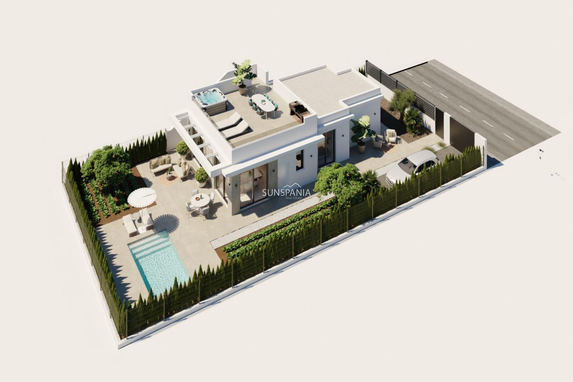 Obra nueva - Chalet -
Fuente Álamo - Hacienda Del Álamo Golf