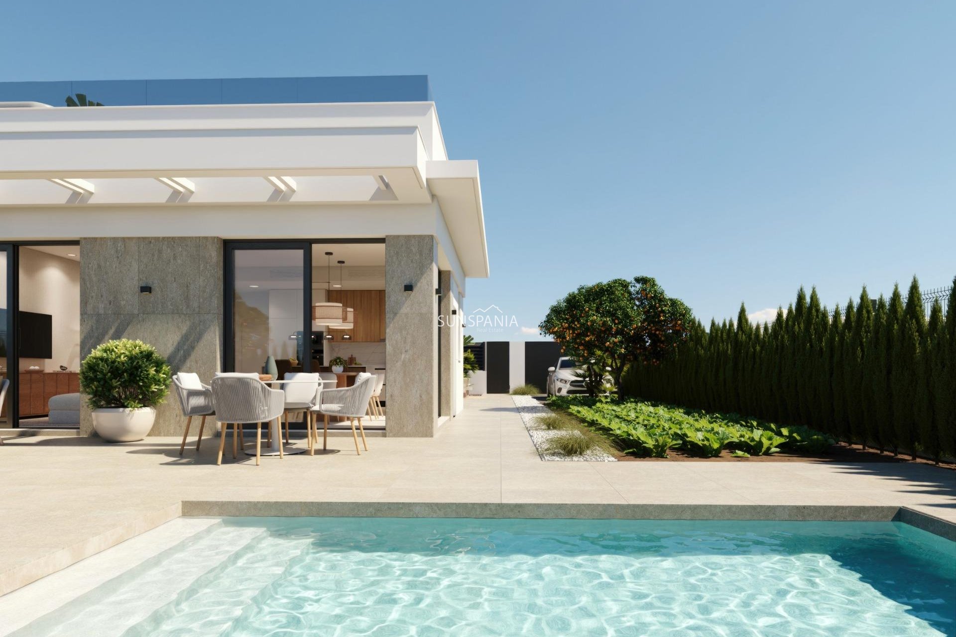 Obra nueva - Chalet -
Fuente Álamo - Hacienda Del Álamo Golf