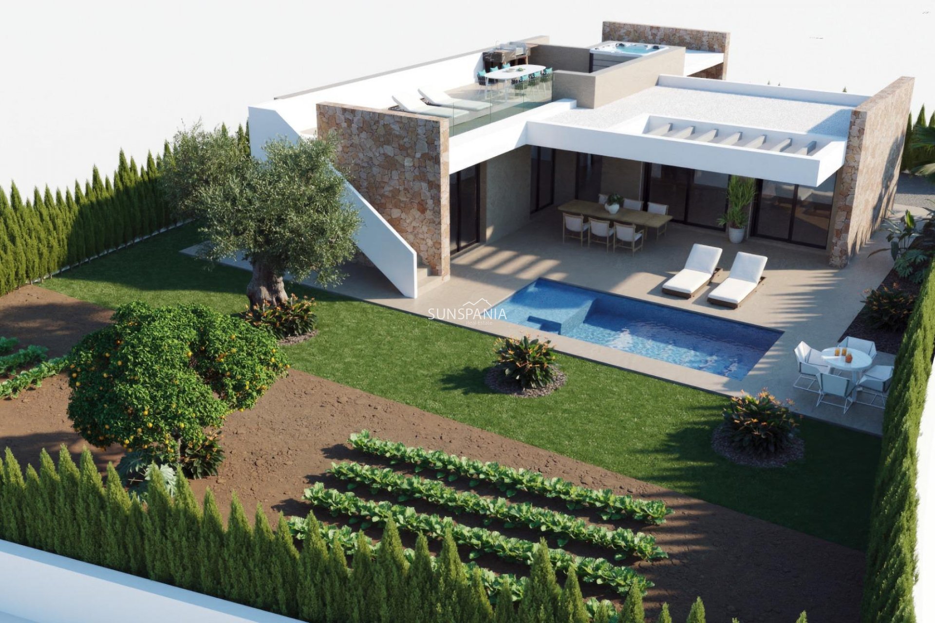 Obra nueva - Chalet -
Fuente Álamo - Hacienda del Alamo