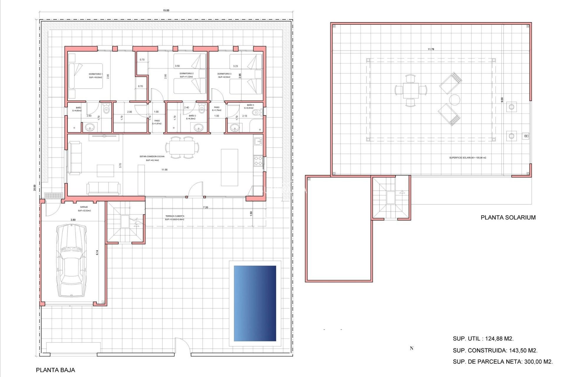 Obra nueva - Chalet -
Fuente Álamo - La Pinilla