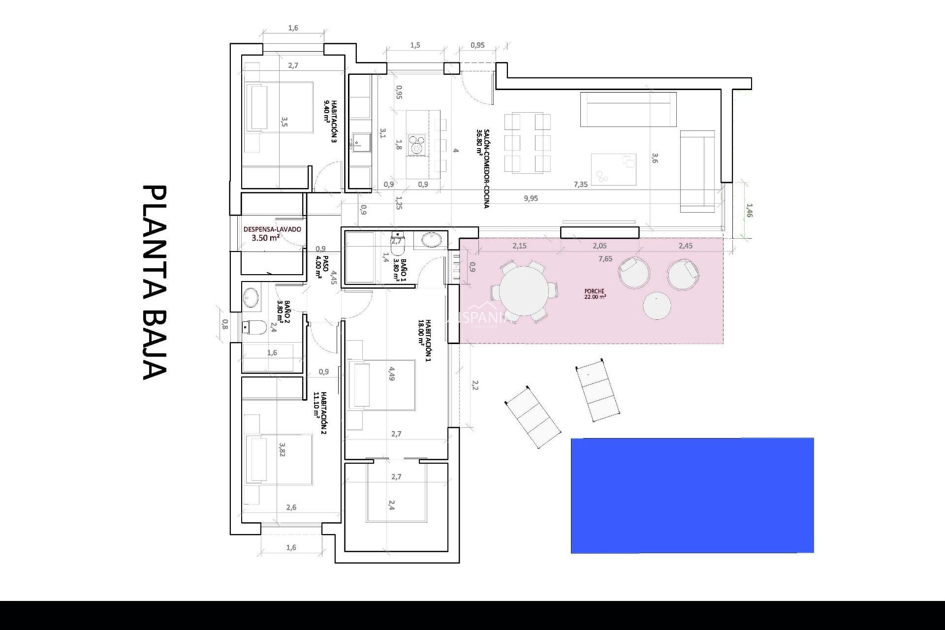Obra nueva - Chalet -
Monforte del Cid - La Capitana