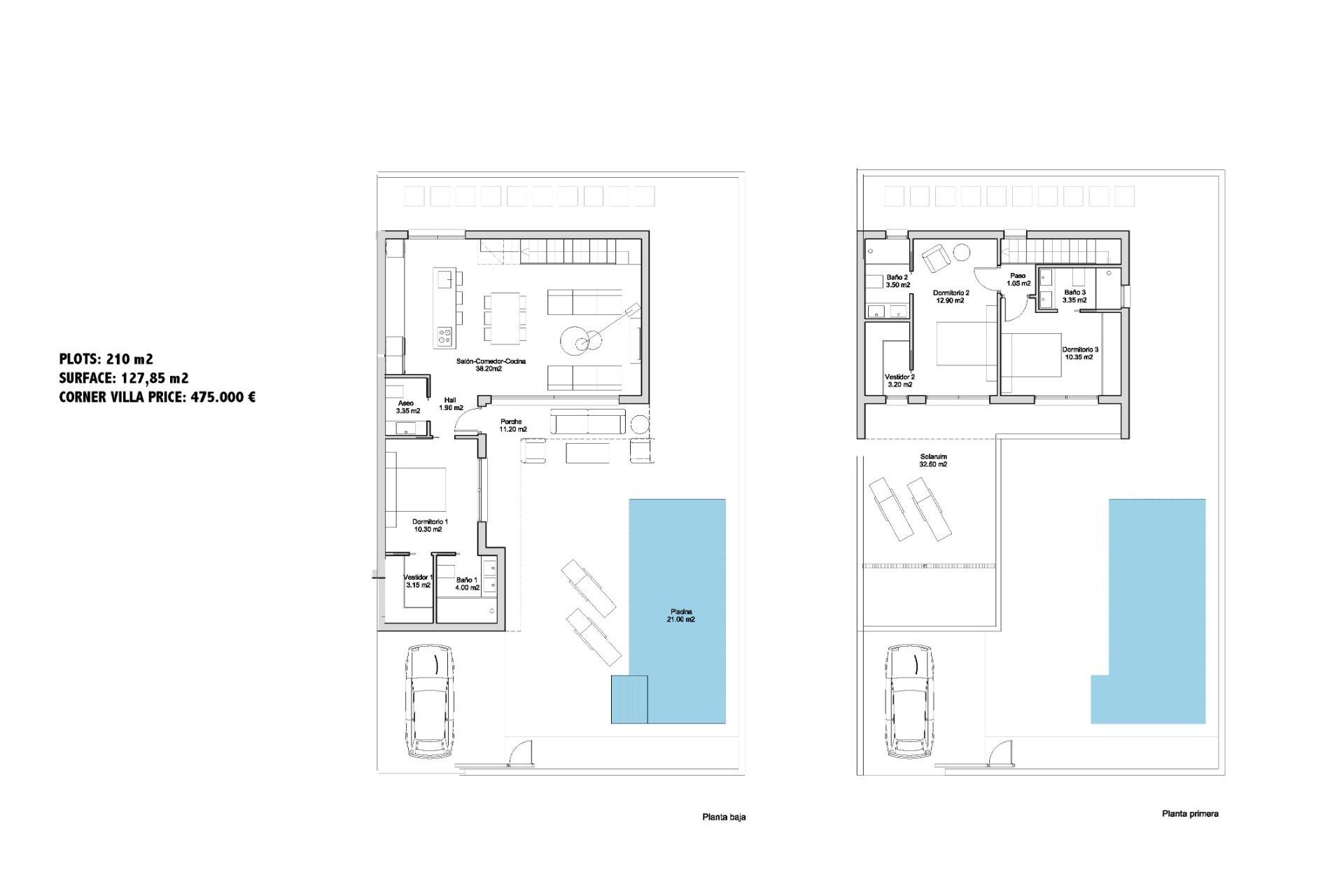 Obra nueva - Chalet -
San Javier - Parque de los leones