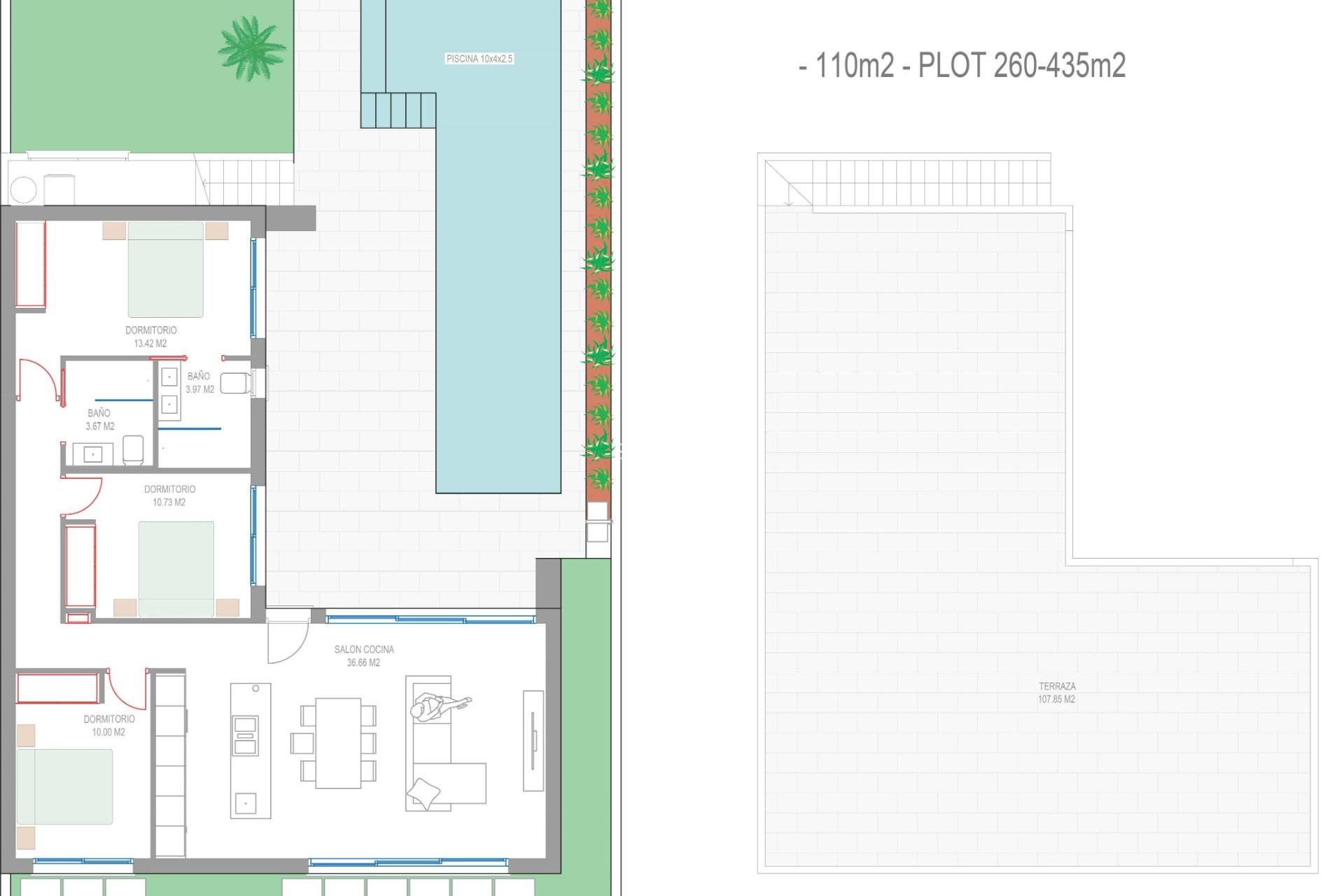 Obra nueva - Chalet -
San Javier - Parque del doce