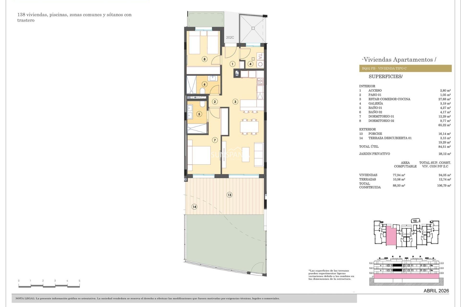 Obra nueva - Piso -
Finestrat - Campana Garden