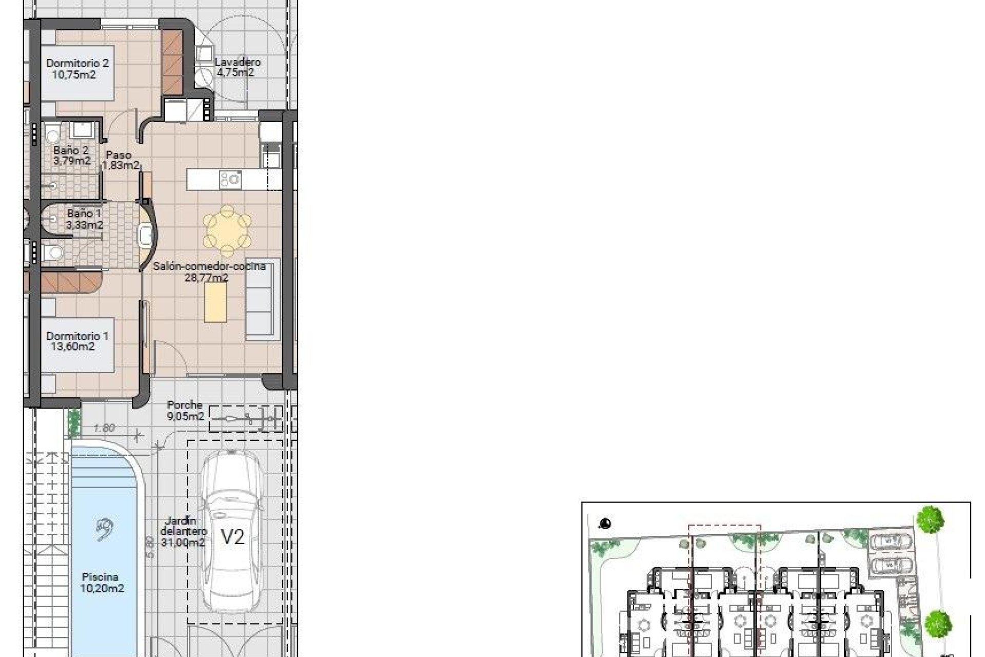 Obra nueva - Piso -
Pilar de la Horadada - pueblo
