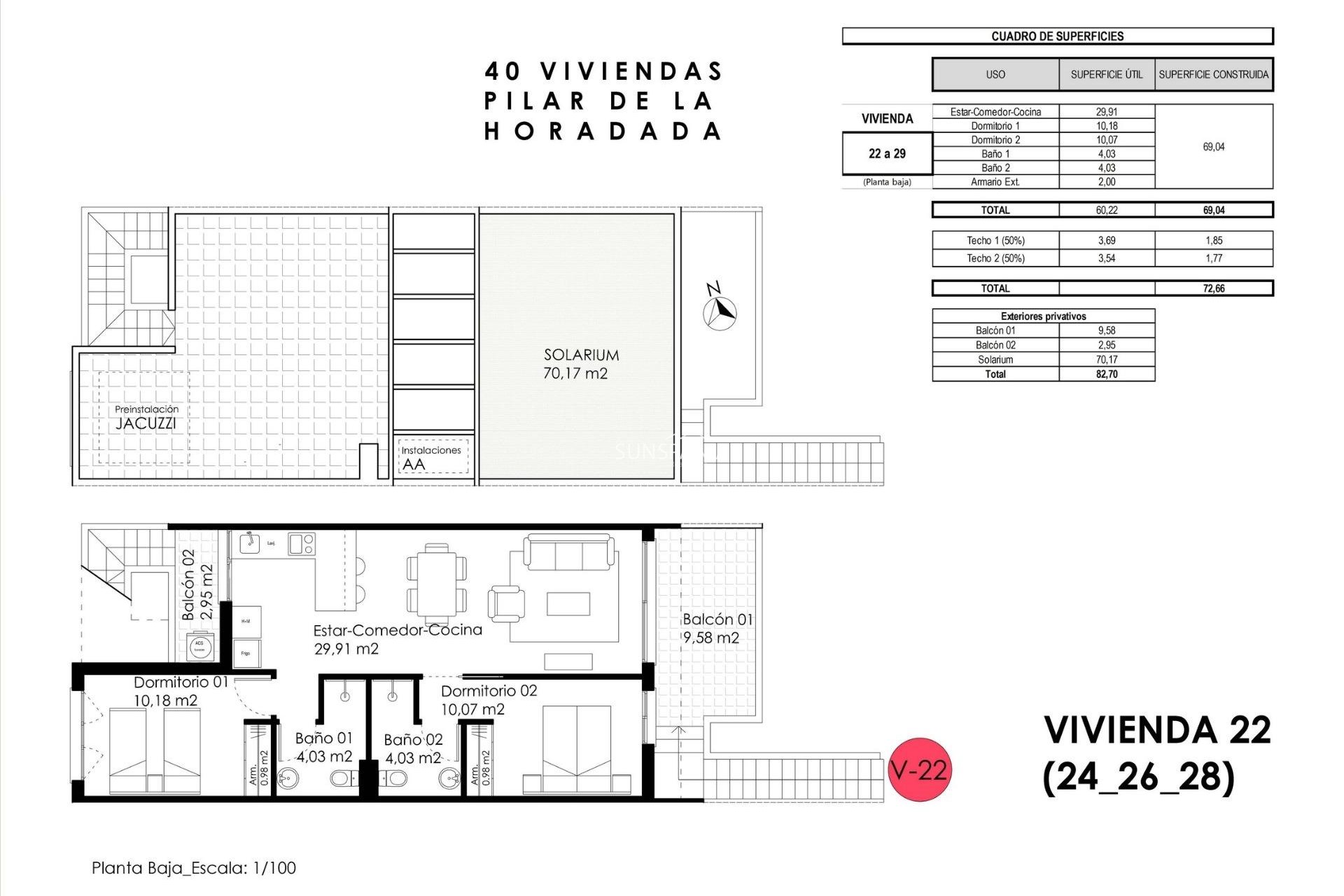 Obra nueva - Piso -
Pilar de la Horadada - pueblo