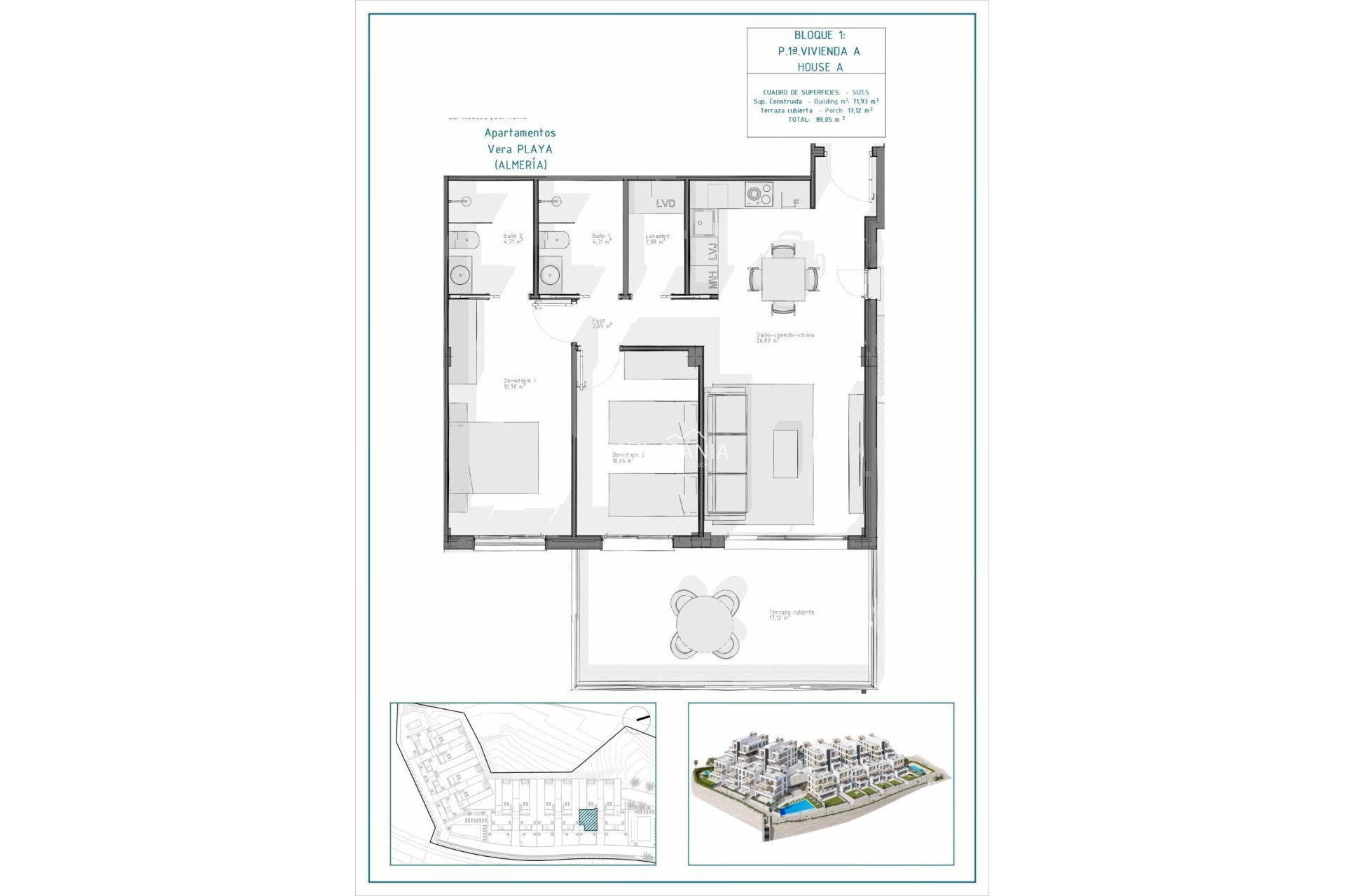 Obra nueva - Piso -
Vera - Pueblo Salinas