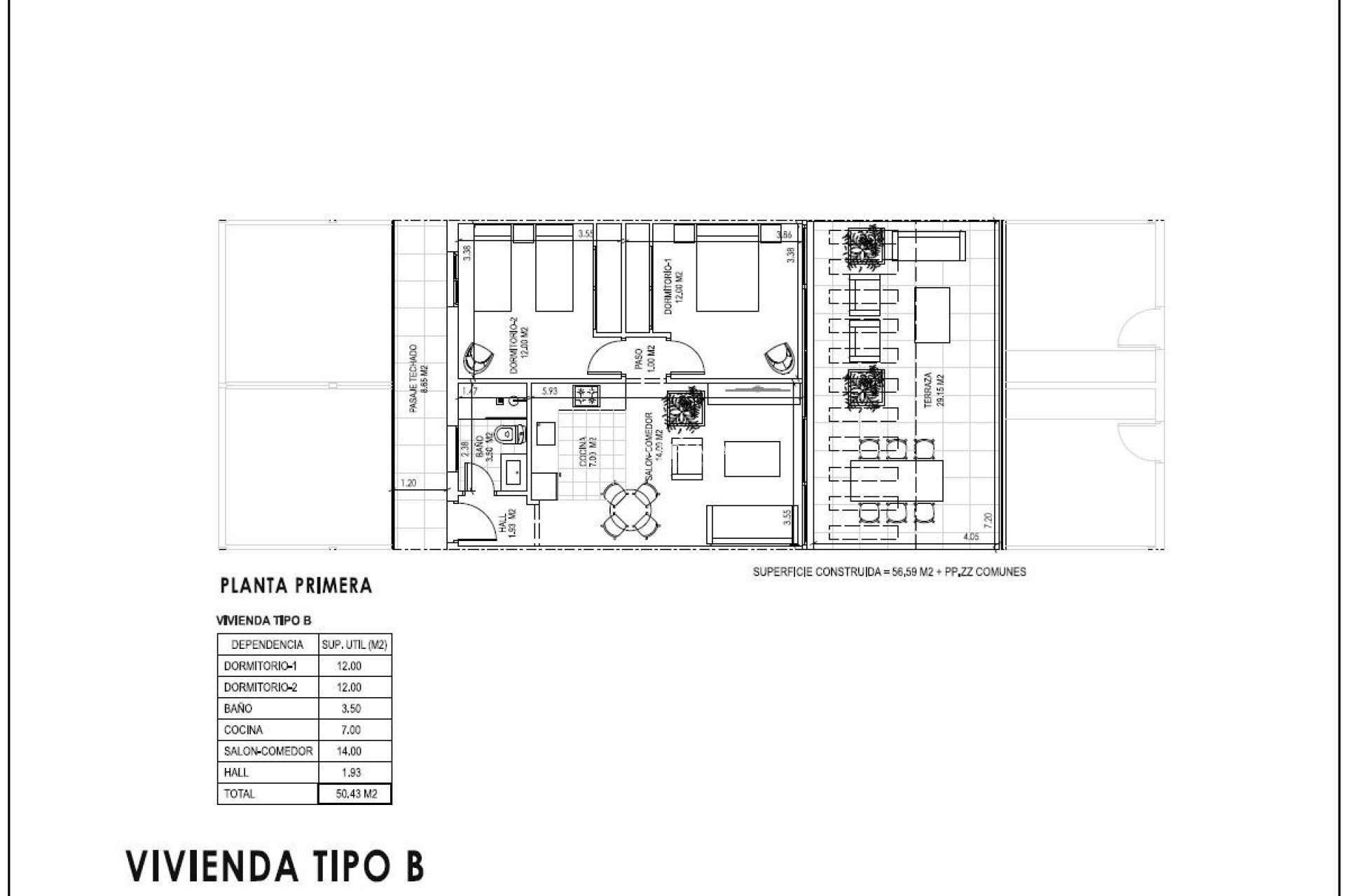 Obra nueva - Piso -
Vera - Vera Playa