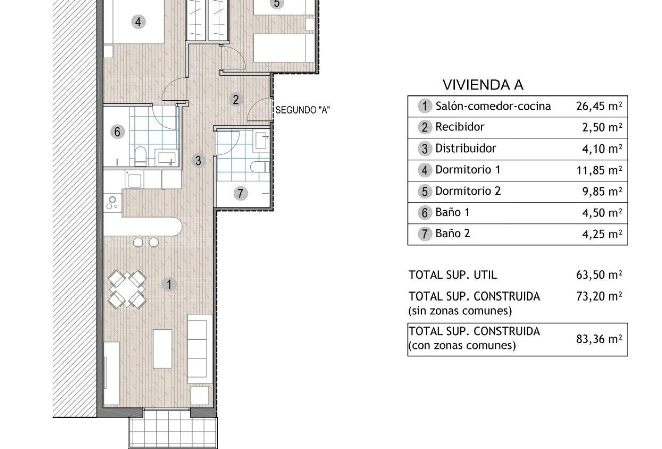 New Build - Penthouse -
Puerto de Mazarron - Playa del Puerto