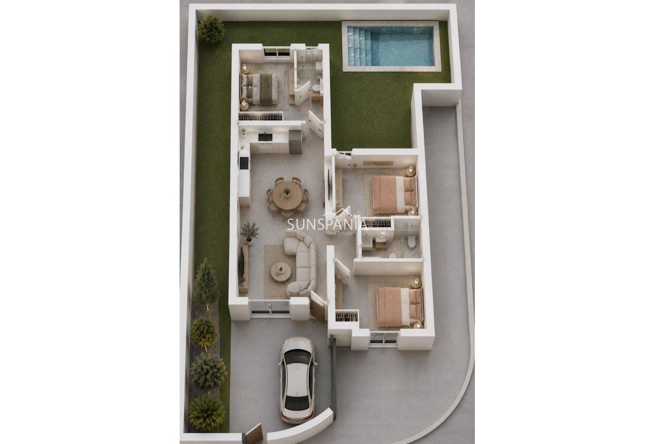 Obra nueva - Chalet -
Mazarron - Country Club