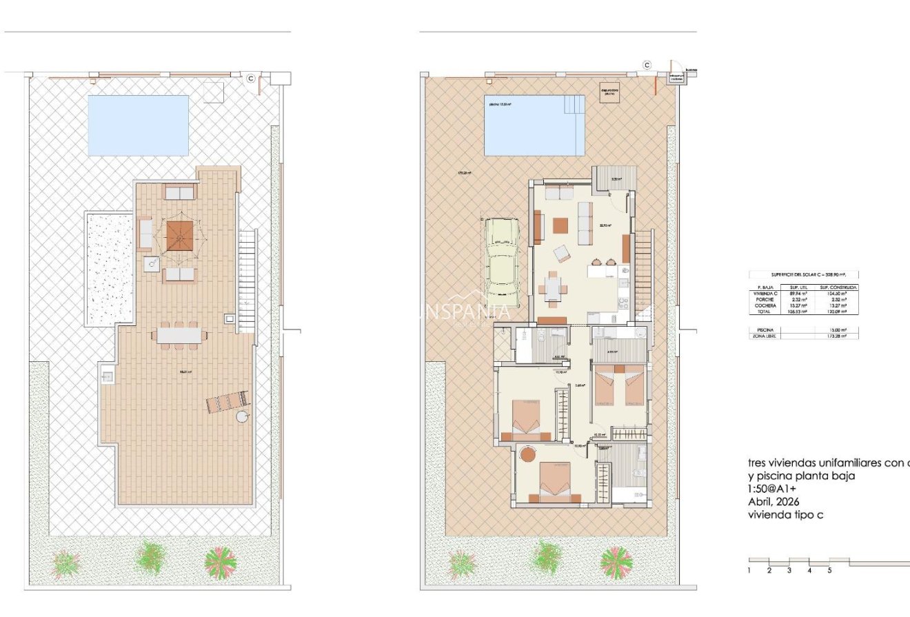 Obra nueva - Chalet -
Los Alcazares - Torre del Rame