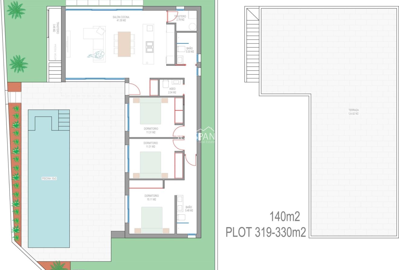Obra nueva - Chalet -
San Javier - Parque del doce