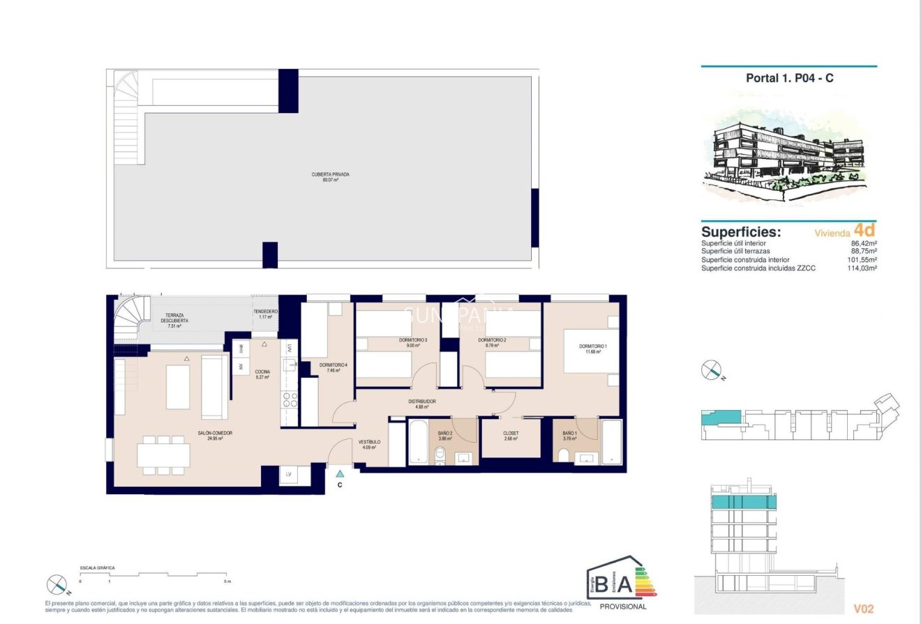 Obra nueva - Ático -
Alicante - San Agustín-PAU 2