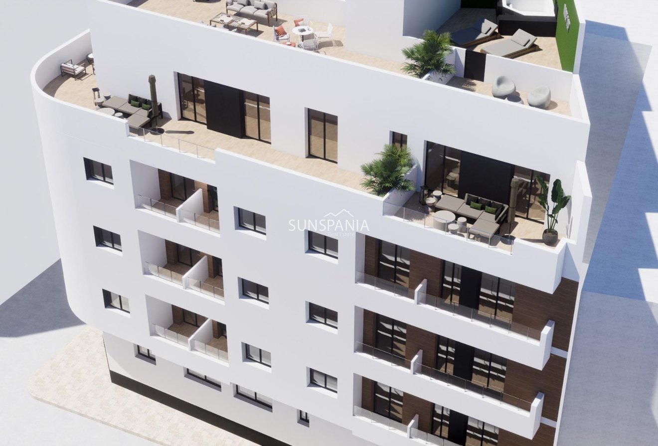 New Build - Apartment -
Torrevieja - pueblo