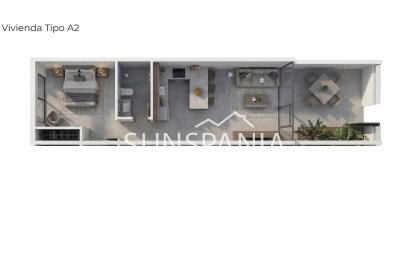 New Build - Apartment -
Vera - Vera Playa