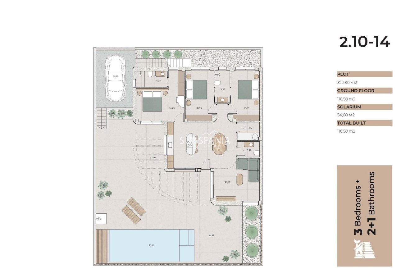 Obra nueva - Chalet -
Algorfa - La Finca Golf