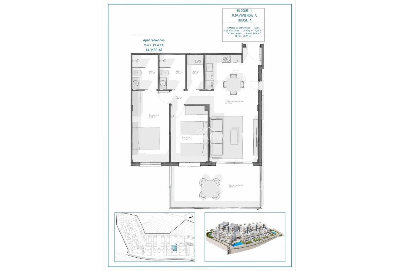 Obra nueva - Piso -
Vera - Pueblo Salinas